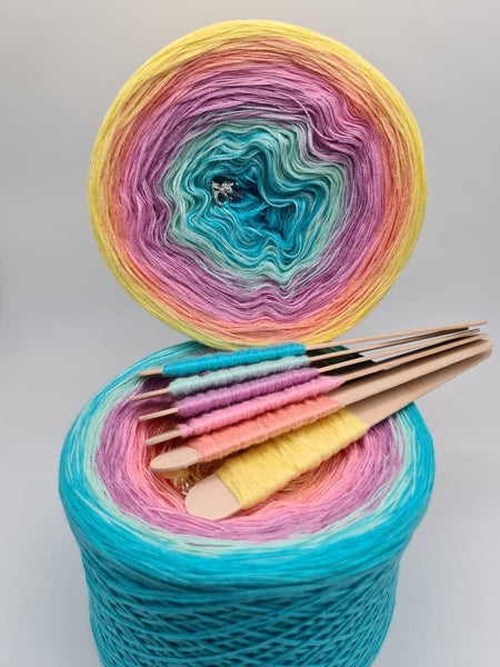 Beautiful cakes of yarn in so many color gradients! – Yarnveda