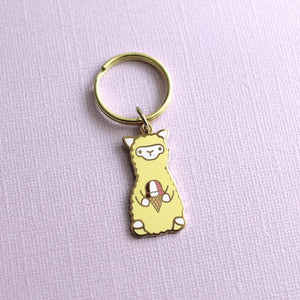 Wild Whimsy Alpaca Ice Cream Keychain - Yarnveda